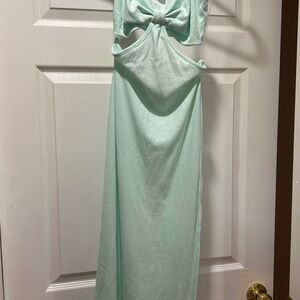 Pink Lily Mint cutout Dress